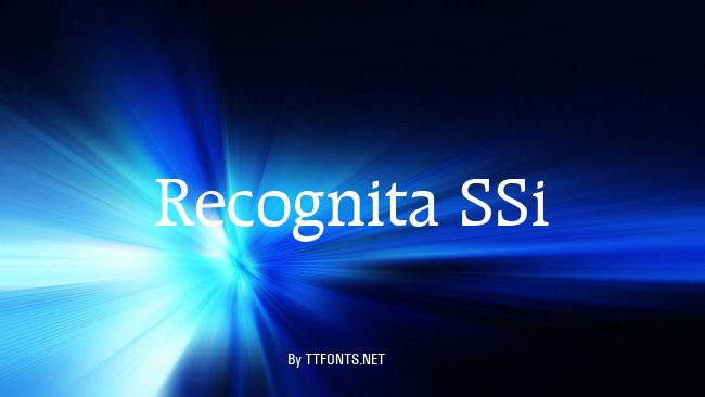 Recognita SSi example